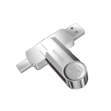 Remax RX-817 U Disk 128GB USB 3.1 Stick με σύνδεση USB-A & USB-C Ασημί