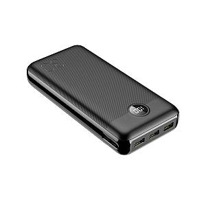 Veger L30 Power Bank 30000mAh 20W με 3 Θύρες USB-A και Θύρα USB-C Μαύρο