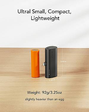 Veger V0556P Power Bank 5000mAh 20W Power Delivery Μαύρο