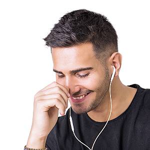 Recci Rep-l28 Earbuds Handsfree Headphones with Connector Lightning White