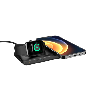 Veger W1156 MagMulti Wireless MagSafe Power Bank 10000mAh 15W with USB-A Port and USB-C Port Black