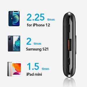 Veger S11 Power Bank 10000mAh 20W με Θύρα USB-A και Θύρα USB-C Quick Charge 3.0 / Power Delivery Μαύρο