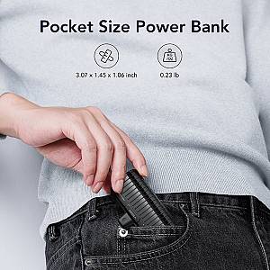 Veger W0558P Power Bank 5000mAh 20W με Θύρα USB-Lightning Fast Charging Μαύρο