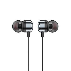 RECCI REP-L37 - Metal Wired Earphone In-ear Design 3.5MM- Silver Gray
