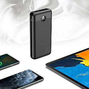 Veger L30 Power Bank 30000mAh 20W με 3 Θύρες USB-A και Θύρα USB-C Μαύρο