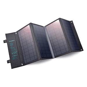 Choetech SC006 foldable solar charger 40W 1xUSB QC, 1xUSB-C PD (gray)