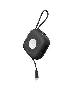 Charmast W1205 PD20W MagCore 3-in-1 Magnetic Wireless Fast Charging Power Bank - Black