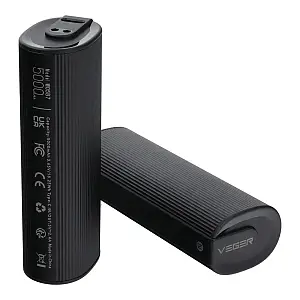 Veger W0587 2-in-1 Magnetic Power Bank & Hand Warmer 2x 5000 mAh 10,000 mAh - Black