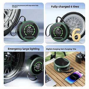TCCBAC CC218 - 8000mAh Φορητός Εκκινητής Μπαταρίας Αυτοκινήτου 1000A με Power Bank  / USB / Τρόμπα / Φακό 12V