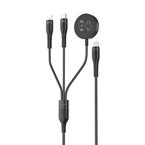 VEGER V730 - Multi-Functional 3-in-1 Fast Charging Cable | 92W Power Delivery & Smartwatch Wireless Charger