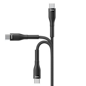 VEGER CC05 - 100W USB-C to USB-C Cable, 1.5m Premium Braided Fast Charging Cord, PD 3.0 & PPS 20V/5A Power Delivery Charging & Sync Cable for MacBook Pro, iPad Pro, iPhone 16/15, Samsung Galaxy, Laptops