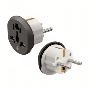 OnePlus NA0582 Παγκόσμιος Προσαρμογέας Ταξιδιού (Universal Travel Adapter) από US/UK/AU σε Type F (Σούκο), 16A, Max 2500W - Μαύρο/Λευκό