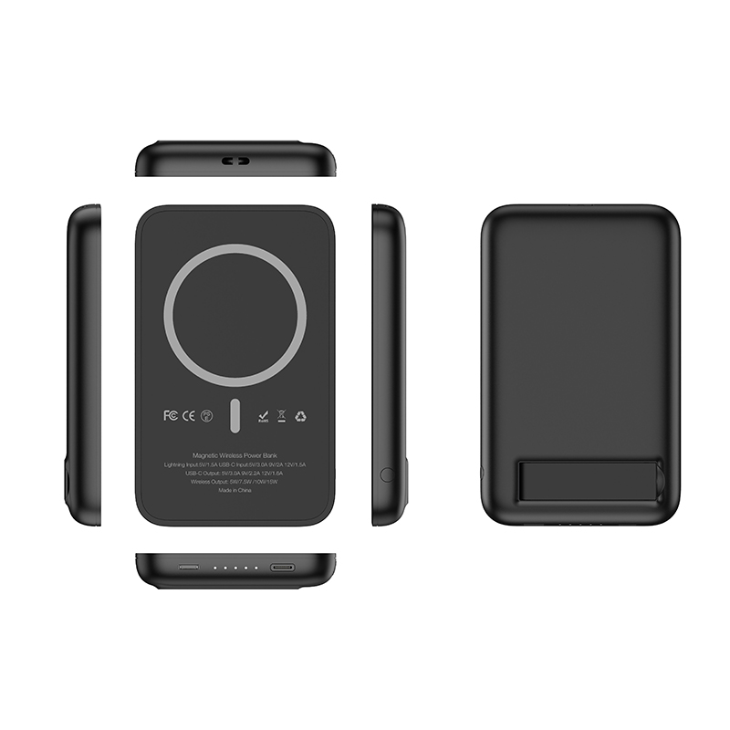 Veger W0553 Tiny MagSafe Power Bank 5000mAh 20W με Θύρα USB-C Μαύρο
