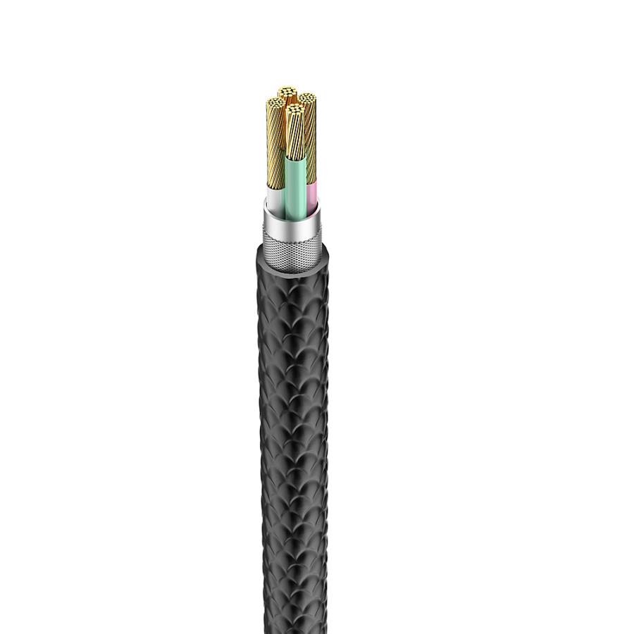 Veger V105 Braided USB to Lightning Cable Μαύρο 1.2m