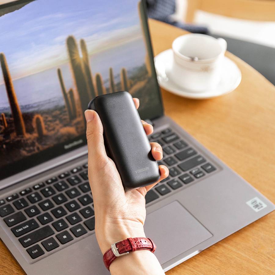 Veger S10 Power Bank 10000mAh 20W με Θύρα USB-A και Θύρα USB-C Power Delivery / Quick Charge 3.0 Μαύρο