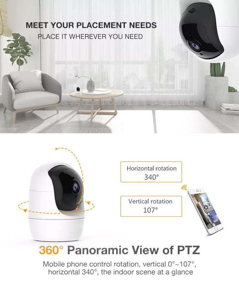 AJCLOUD 638JD3 IP Κάμερα Παρακολούθησης Wi-Fi U/traHD+ 3MP με Αμφίδρομη Επικοινωνία