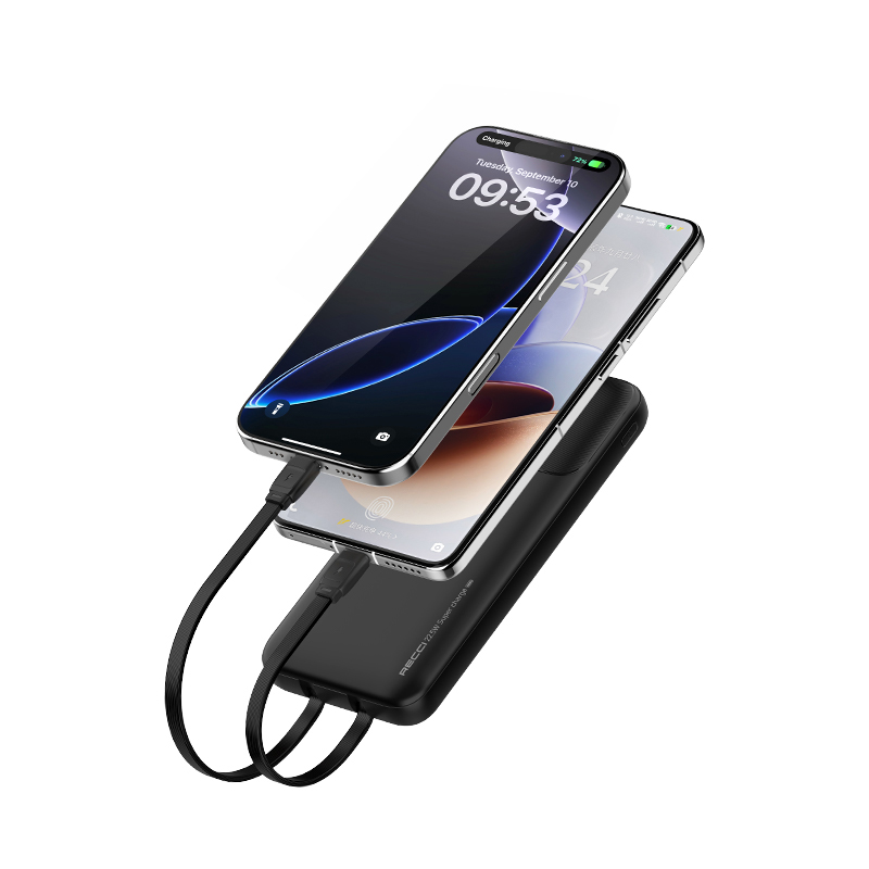 Recci RPB-P68 Power Bank 20000mAh 22.5W*2 PD20W Black