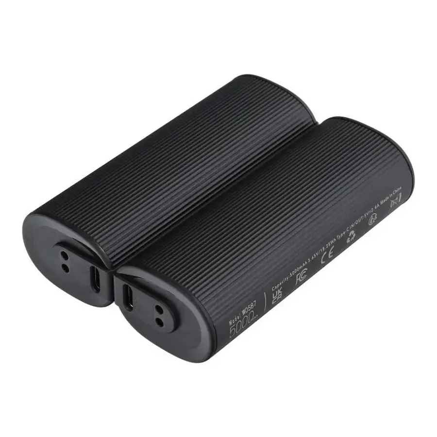 Veger W0587 2-in-1 Magnetic Power Bank & Hand Warmer 2x 5000 mAh 10,000 mAh - Black