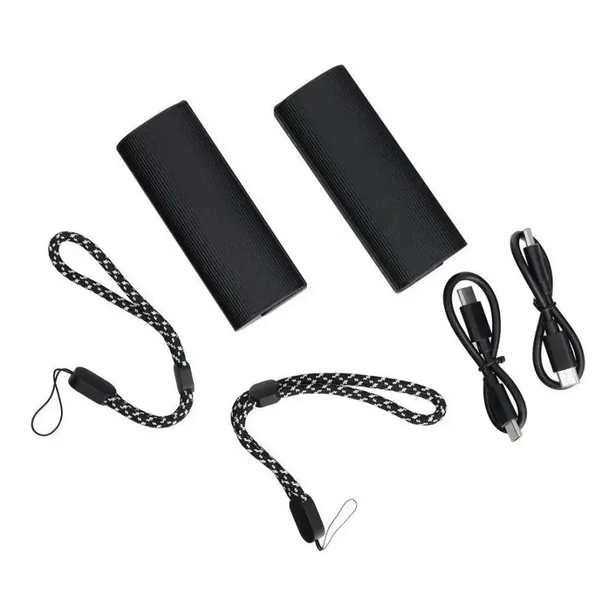 Veger W0587 2-in-1 Magnetic Power Bank & Hand Warmer 2x 5000 mAh 10,000 mAh - Black
