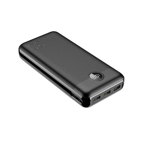 Veger L30 Power Bank 30000mAh 20W με 3 Θύρες USB-A και Θύρα USB-C Μαύρο