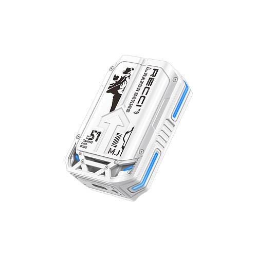 Recci REP-W51 Razor Earbud Bluetooth Handsfree Earphones with Charging Case White