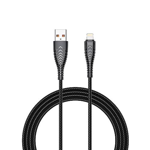 Veger V105 Braided USB to Lightning Cable Μαύρο 1.2m