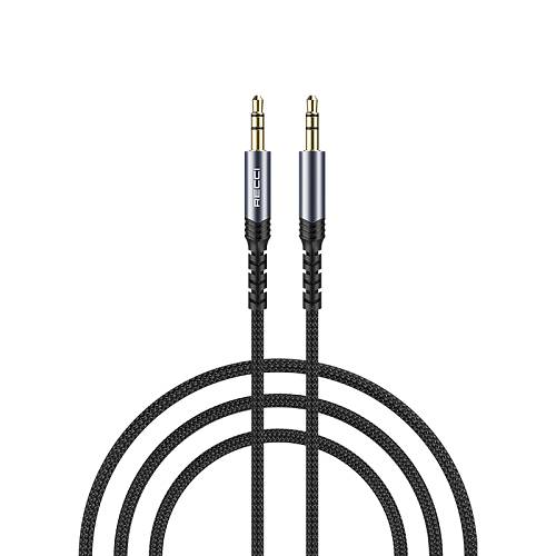 Recci RDS-A28 Καλώδιο 3.5mm male - 3.5mm male Μαύρο 1m