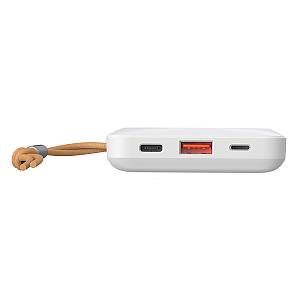 Veger W1151 MagOn Magnetic Wireless MagSafe Power Bank 10000mAh 15W με Θύρα USB-A και Θύρα USB-C Power Delivery / Quick Charge 3.0 Λευκό