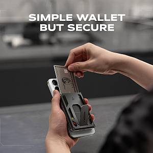 Veger X5 - 6-IN-1 | Wireless Powerbank | 5000mAh Fast Charging | Magnetic Wallet | Apple-certified Find My | 0-90° Adjustable Stand | Iconic Style Λευκό
