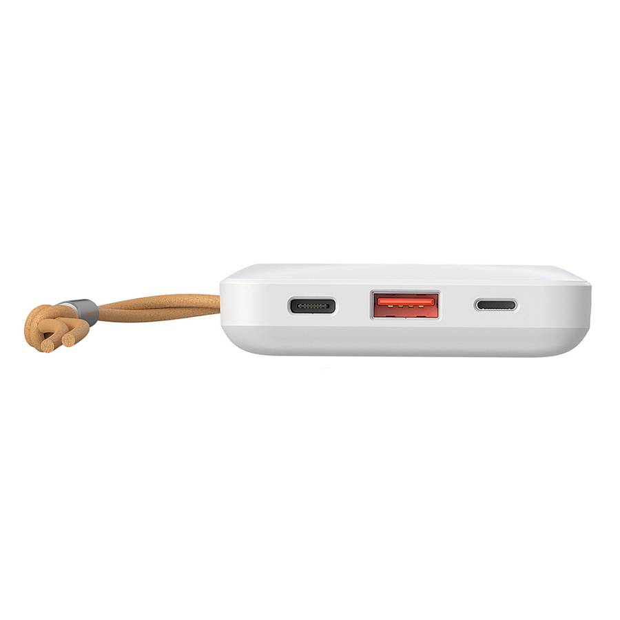 Veger W1151 MagOn Magnetic Wireless MagSafe Power Bank 10000mAh 15W με Θύρα USB-A και Θύρα USB-C Power Delivery / Quick Charge 3.0 Λευκό
