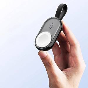 Veger W0102 1200mAh 2.5W Mini Portable Wireless Magnetic Wearable Charger Apple Watch Μαύρο