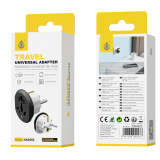 OnePlus NA0582 Παγκόσμιος Προσαρμογέας Ταξιδιού (Universal Travel Adapter) από US/UK/AU σε Type F (Σούκο), 16A, Max 2500W - Μαύρο/Λευκό